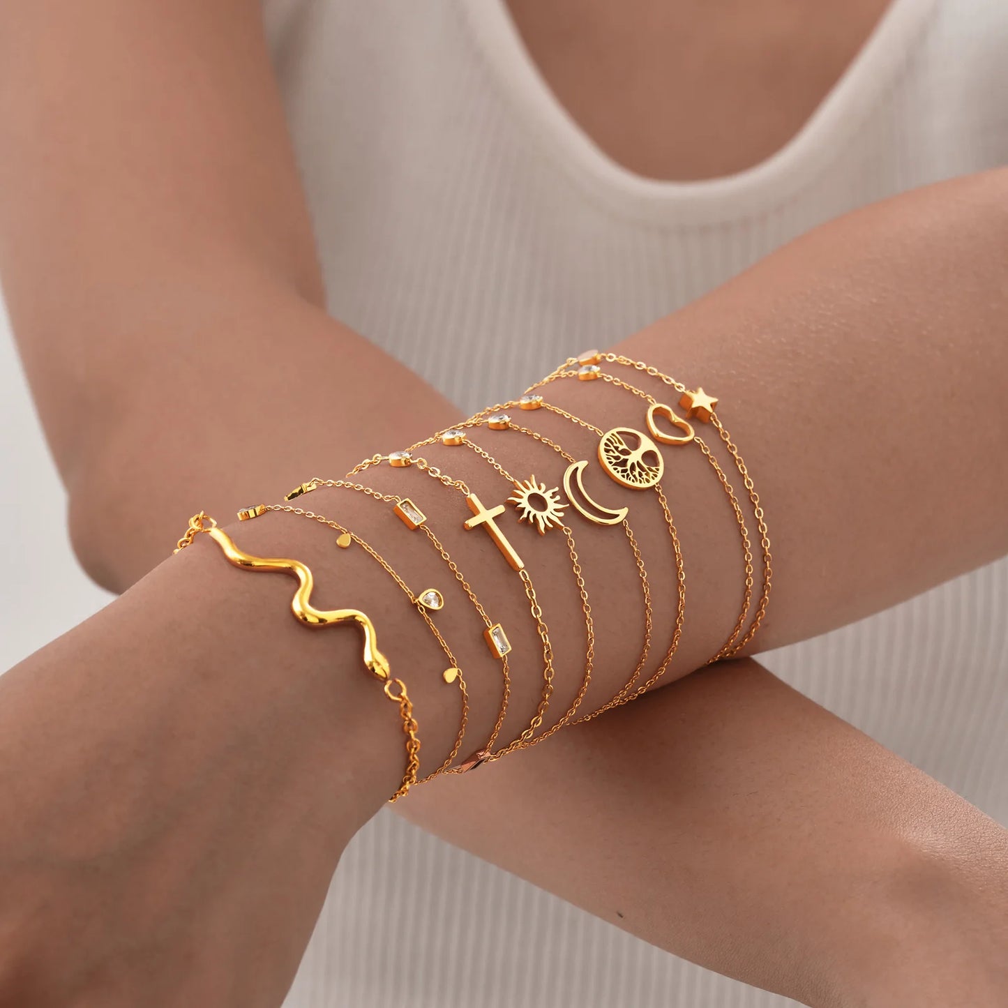 Bracelets minimalistes acier inoxydable