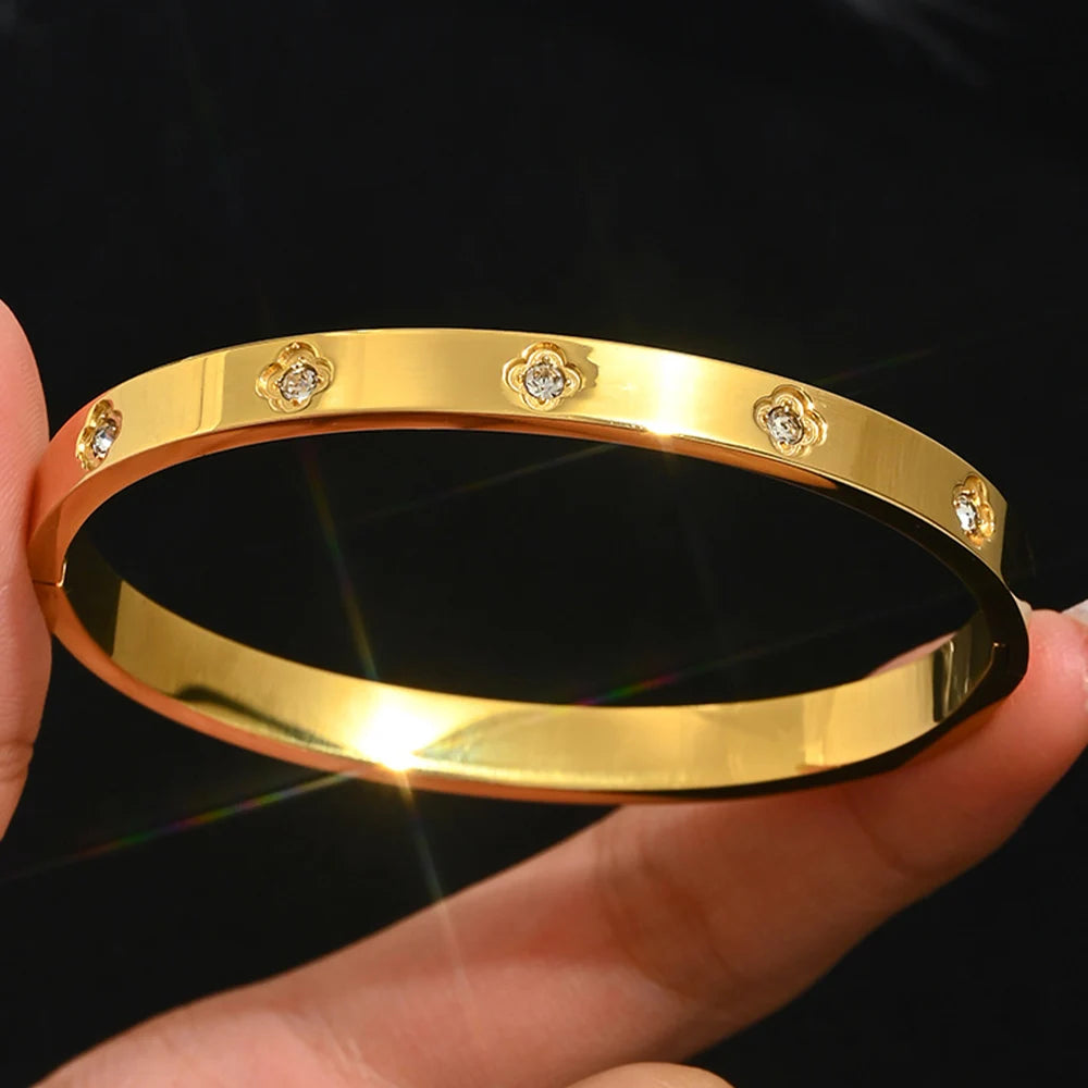 Bracelets clic en acier inoxydable