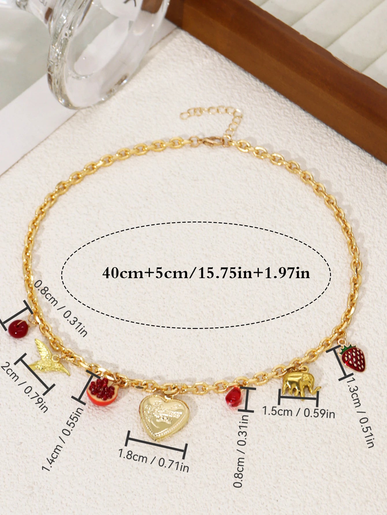 Collier breloque vintage