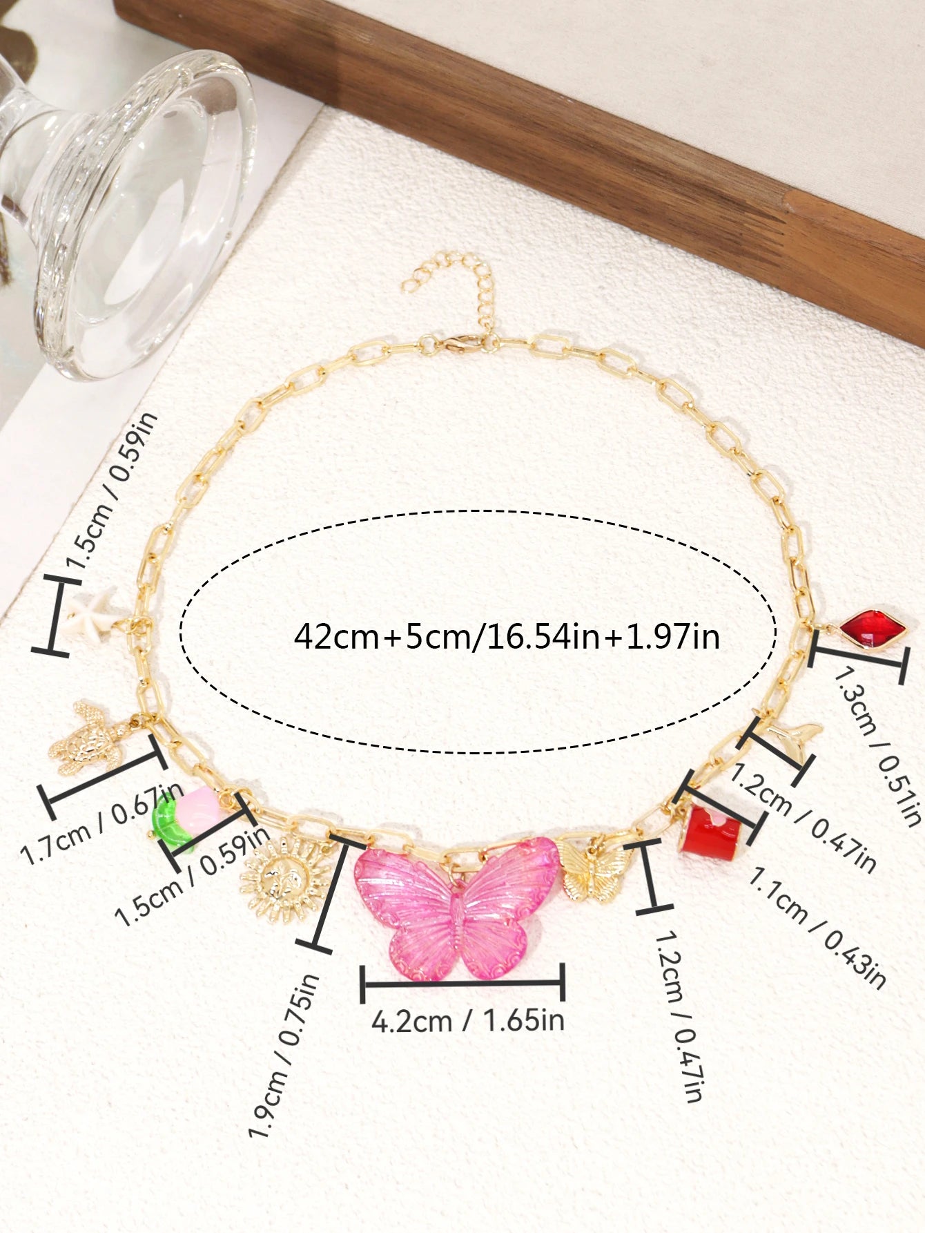 Collier breloque vintage