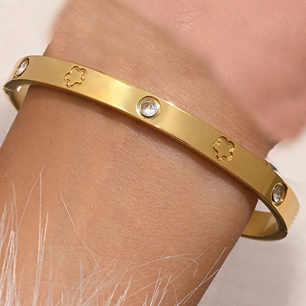 Bracelets clic en acier inoxydable