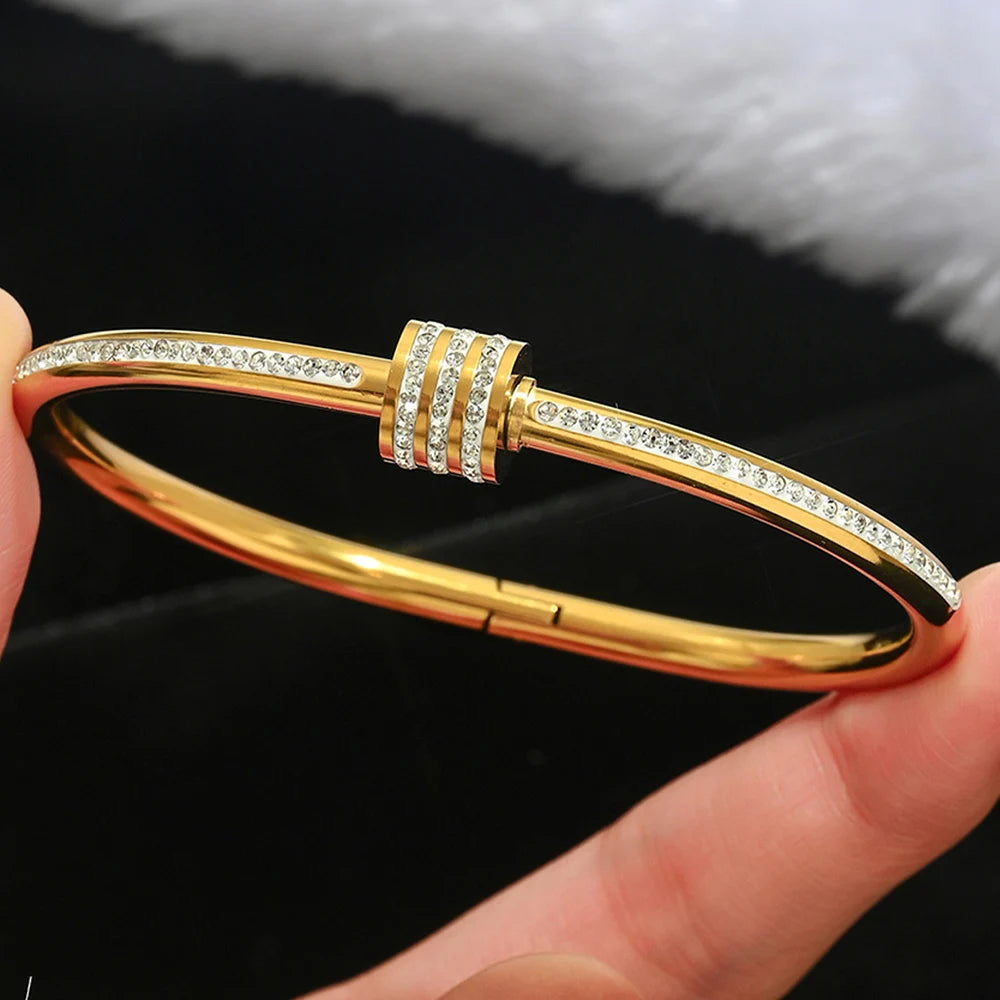 Bracelets clic en acier inoxydable