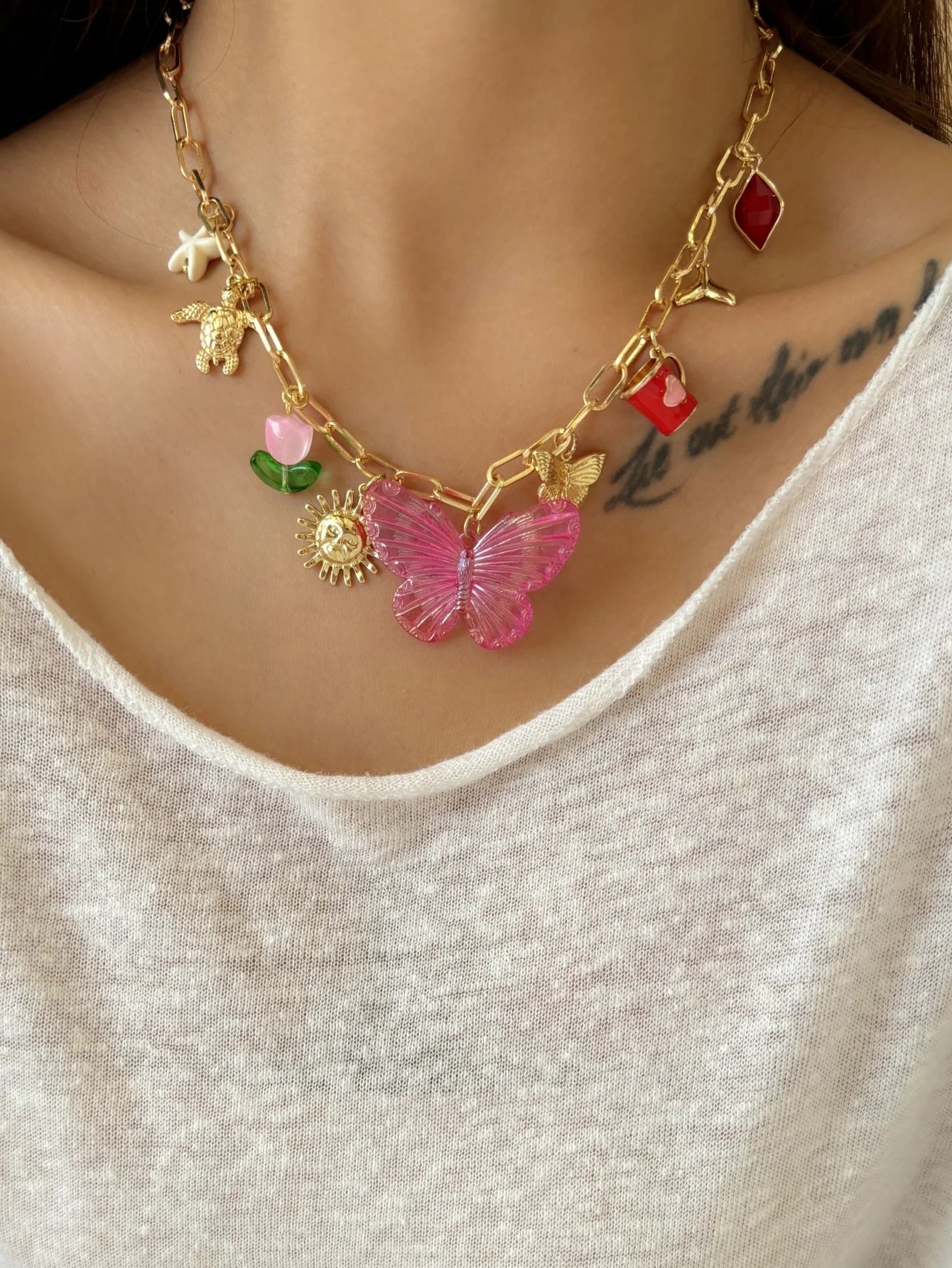 Collier breloque vintage