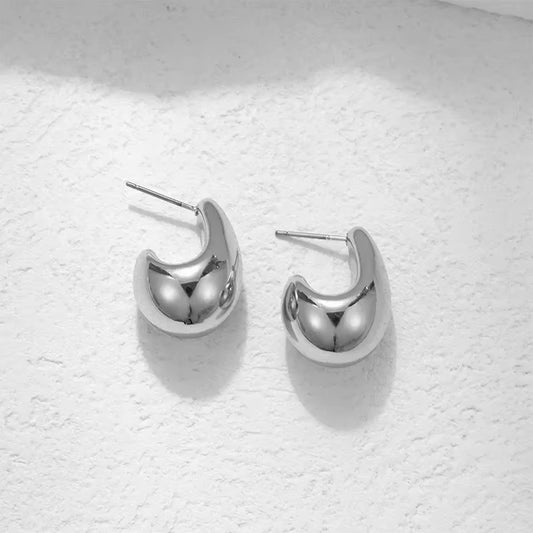 Boucles d'oreilles goutte acier inoxydable