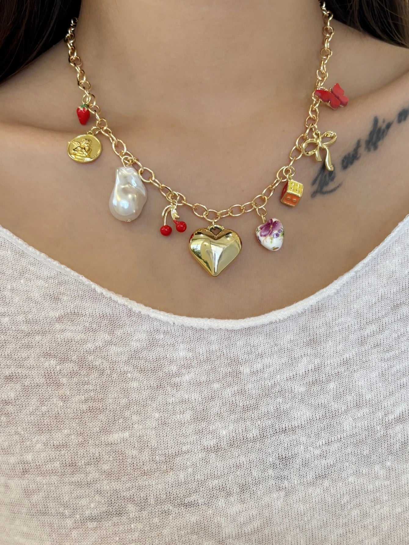 Collier breloque vintage