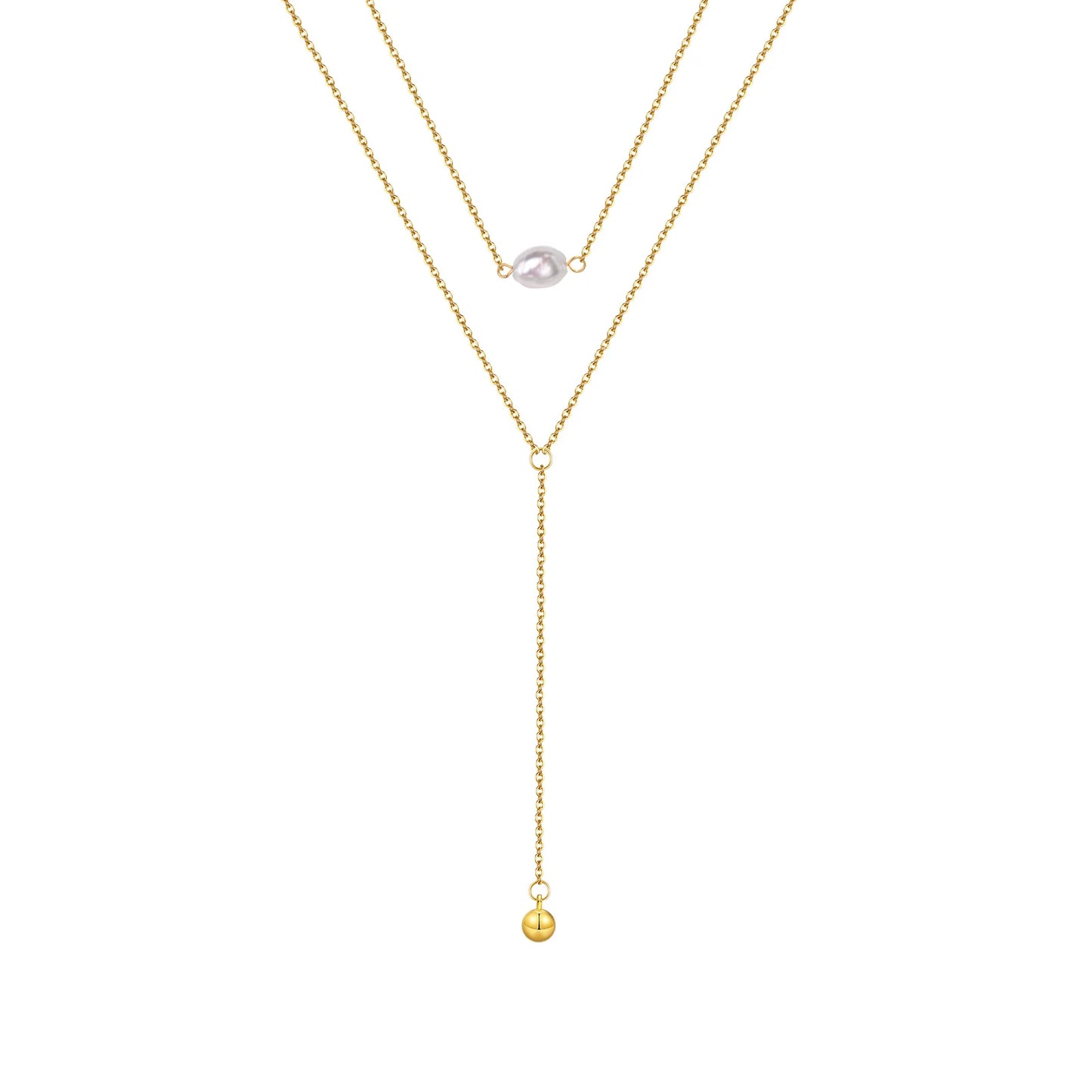 Collier chic fin inoxydable 