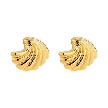 boucles d'oreilles géométriques acier inoxydable