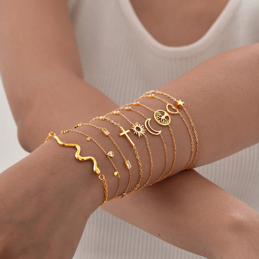 Bracelets minimalistes acier inoxydable
