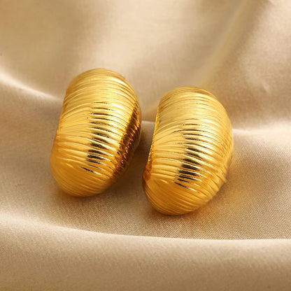 boucles d'oreilles géométriques acier inoxydable