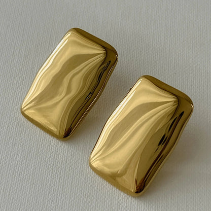 boucles d'oreilles géométriques acier inoxydable