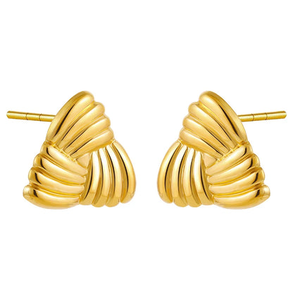 boucles d'oreilles géométriques acier inoxydable