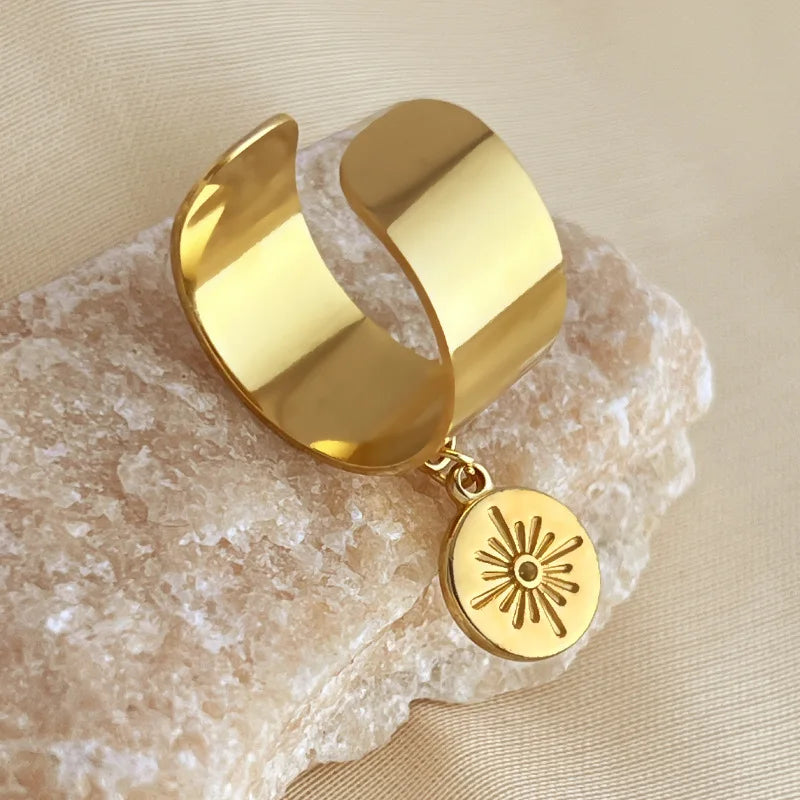 Bague breloque en acier inoxydable