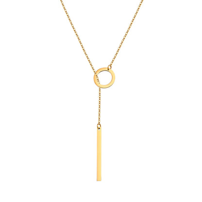 Collier chic fin inoxydable 