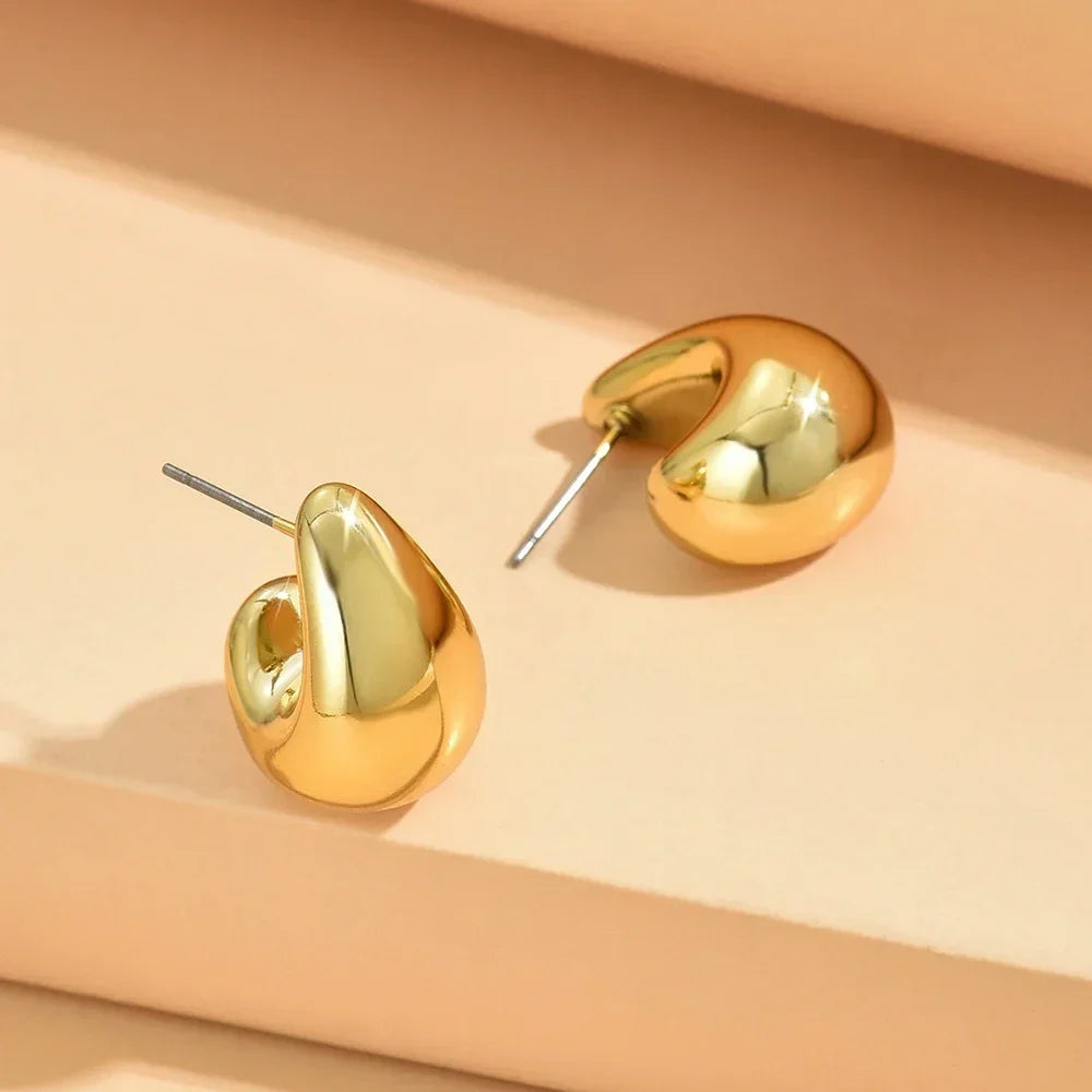 Boucles d'oreilles goutte acier inoxydable