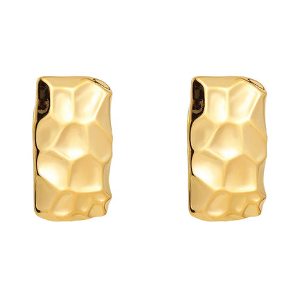 boucles d'oreilles géométriques acier inoxydable