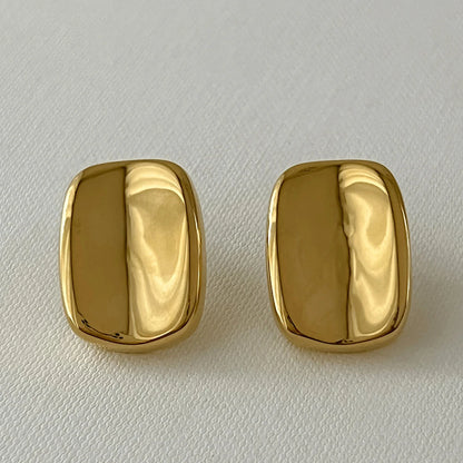boucles d'oreilles géométriques acier inoxydable