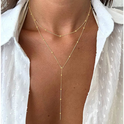 Collier chic fin inoxydable 