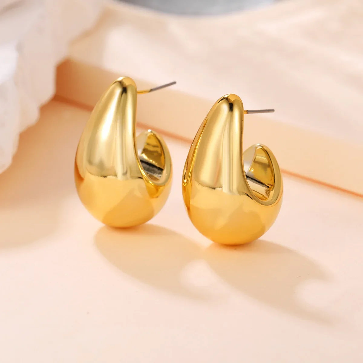 Boucles d'oreilles goutte acier inoxydable