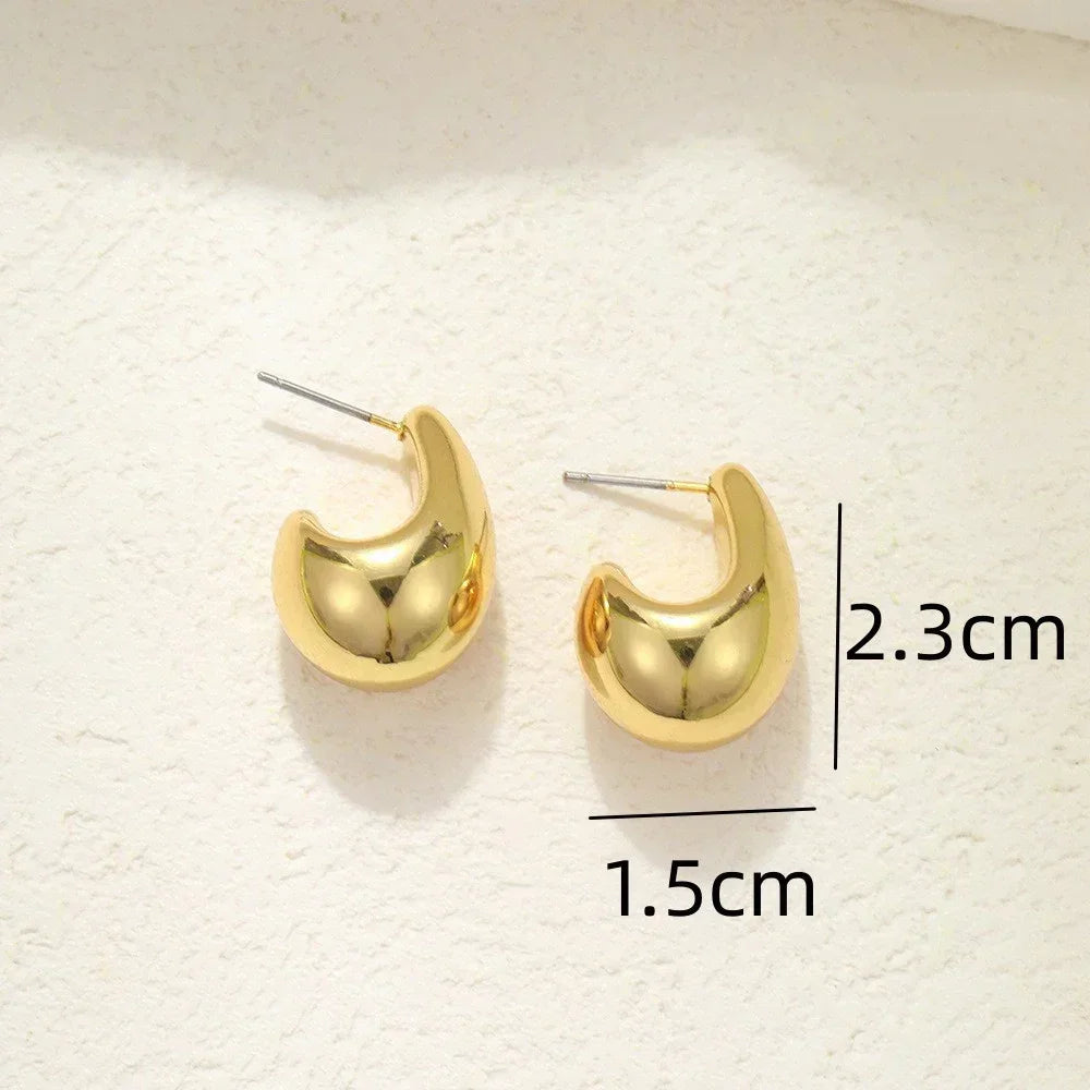 Boucles d'oreilles goutte acier inoxydable