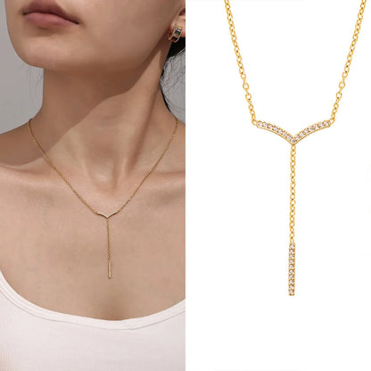 Collier chic fin inoxydable 